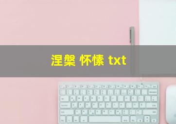 涅槃 怀愫 txt